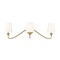 Z-Lite Gianna Wall Sconce, 3-Light, 32 In.W x 10 In.L x 9.75 In.H, Modern Gold/White 7509-3S-MGLD - alternate 4
